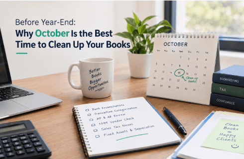 October bookkeeping cleanup
